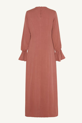 Deanna Button Front Maxi Dress - Rosewood Clothing Veiled 