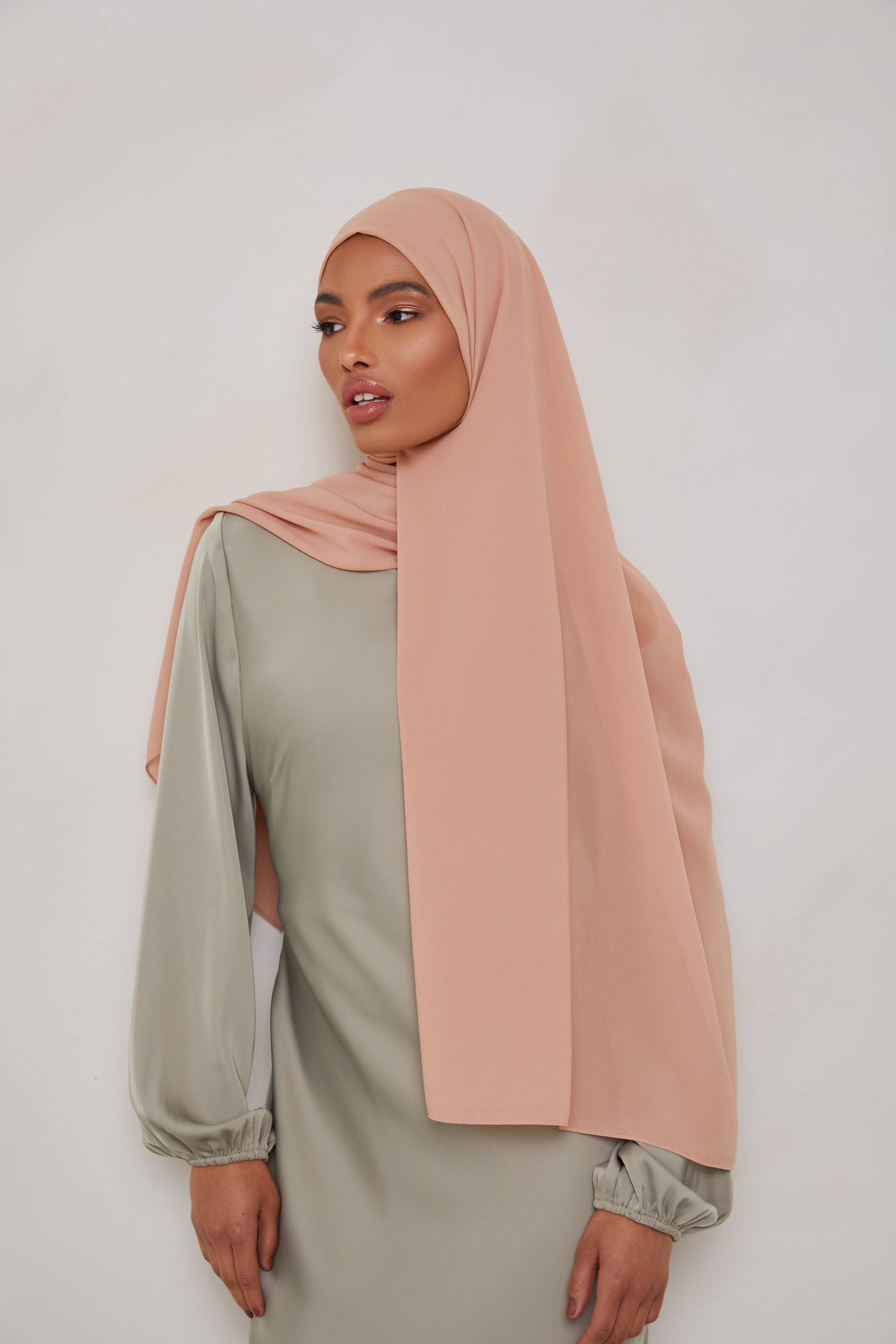 Essential Chiffon Hijab - Almond Scarves & Shawls Veiled Collection 