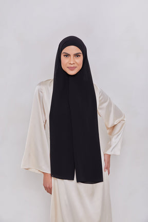 Essential Chiffon Hijab - Black Scarves & Shawls Veiled Collection 