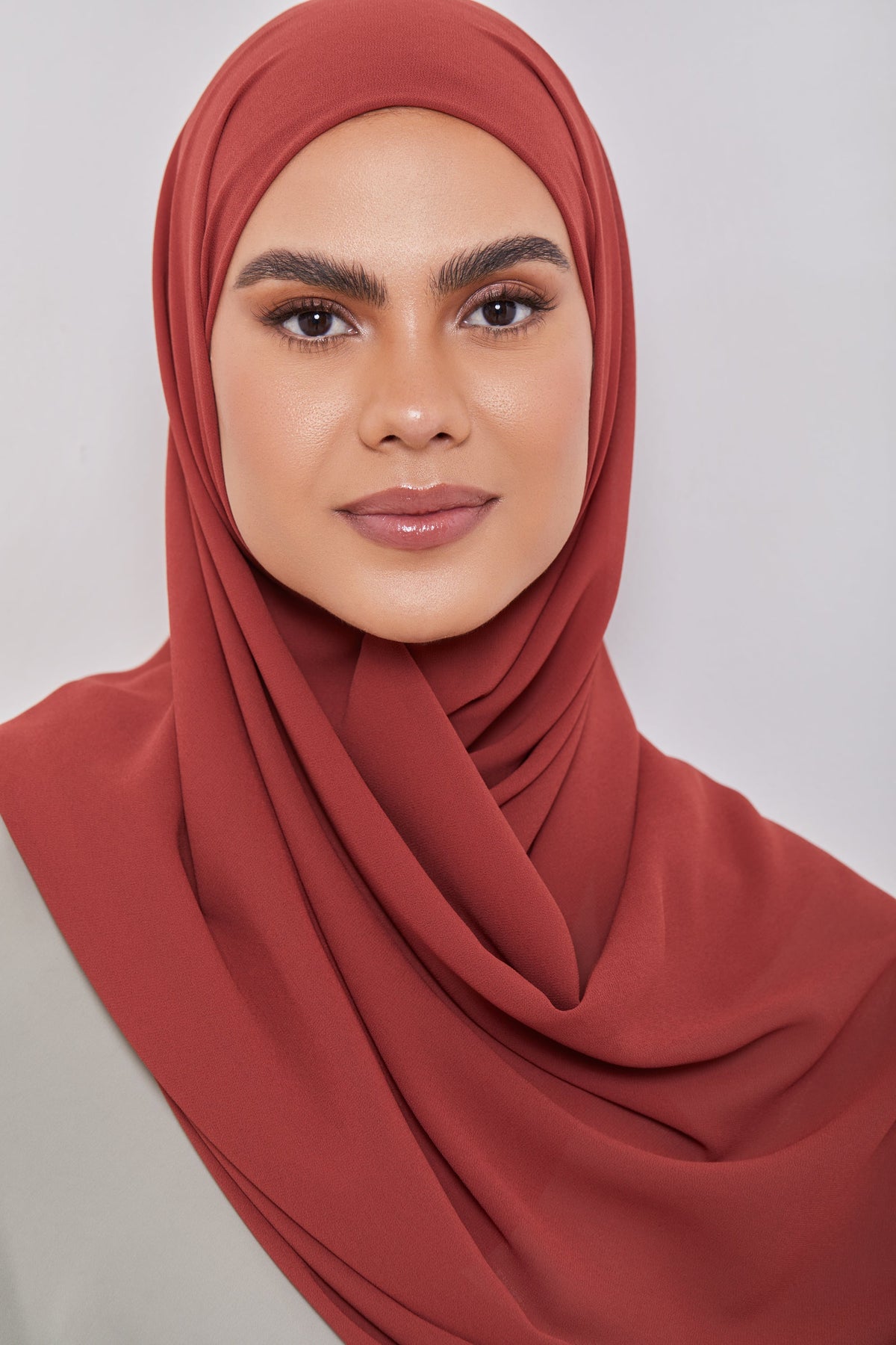 Essential Chiffon Hijab - Brick Scarves & Shawls Veiled Collection 