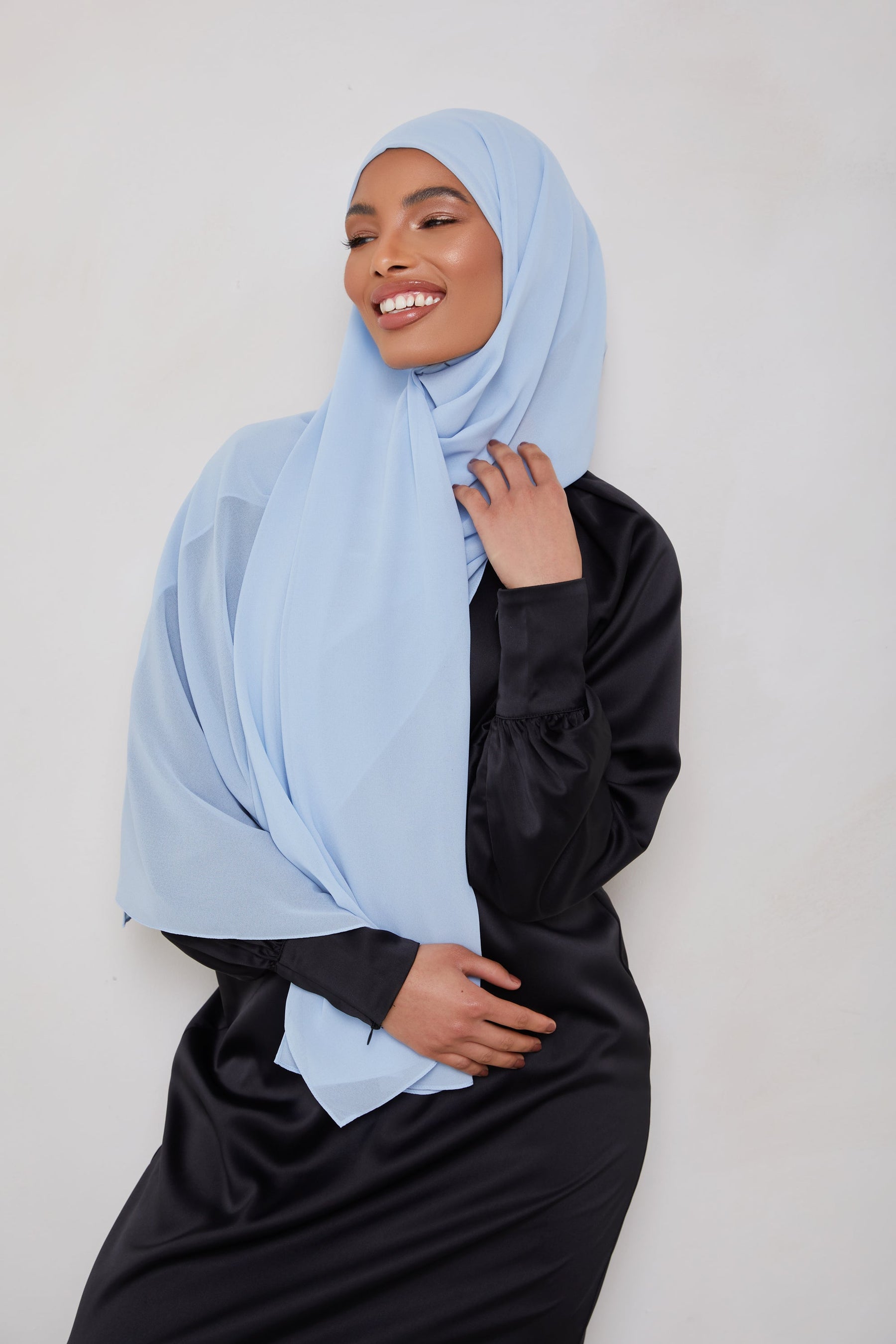 Essential Chiffon Hijab - Cerulean Scarves & Shawls Veiled Collection 