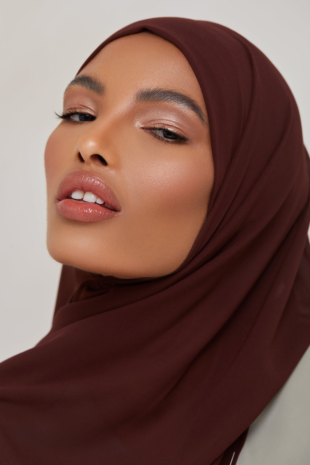 Essential Chiffon Hijab - Chocolate Brown Scarves & Shawls Veiled Collection 