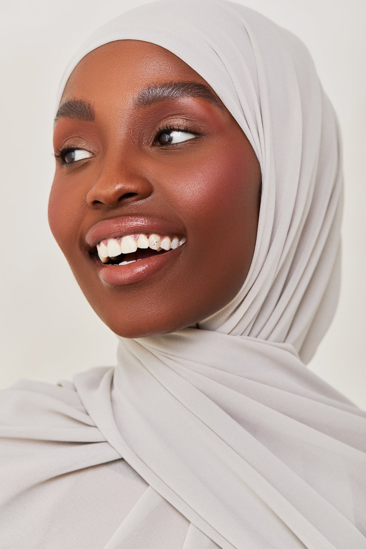 Essential Chiffon Hijab - Cloud Grey Scarves & Shawls Veiled Collection 