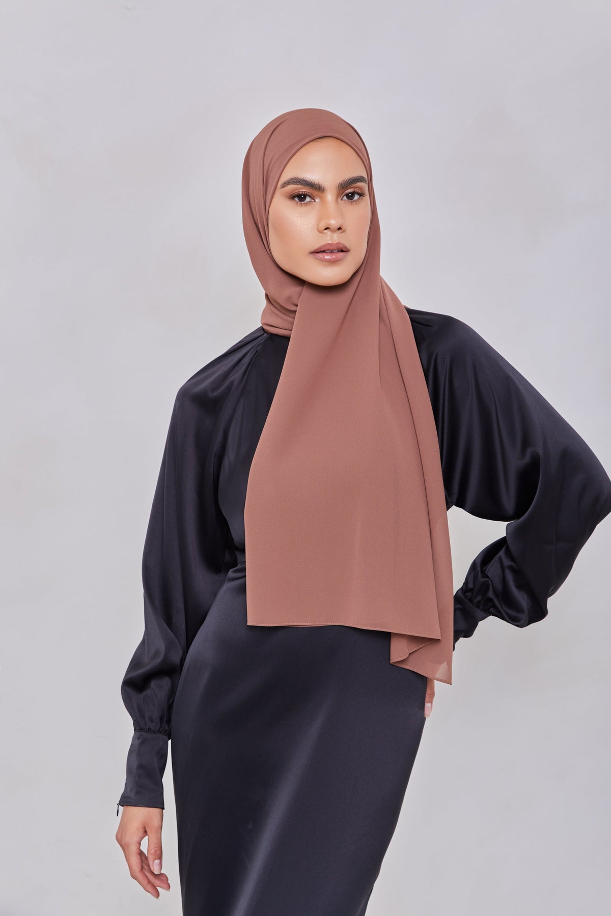 Essential Chiffon Hijab - Clove Accessories Veiled Collection 