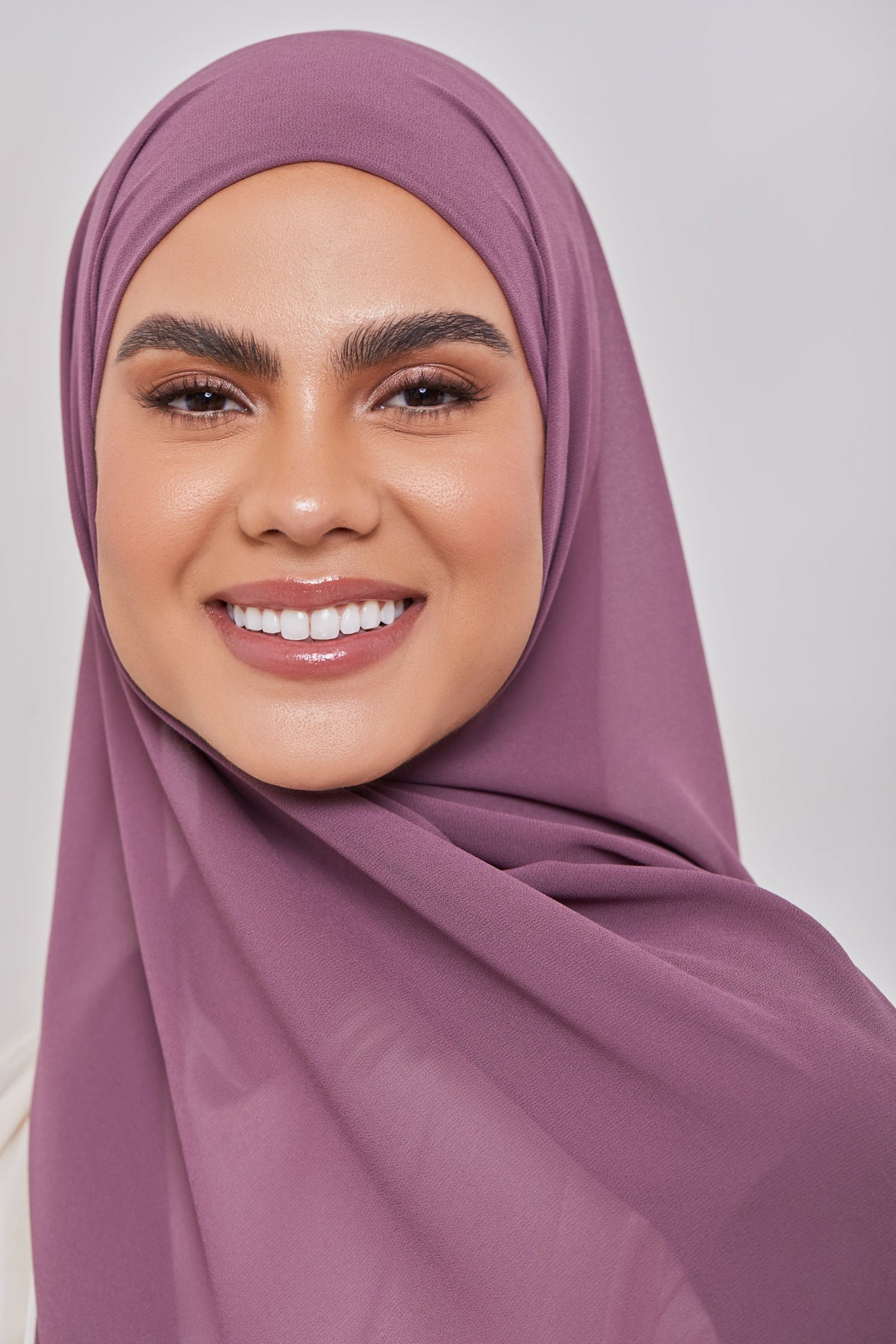 Essential Chiffon Hijab - Dark Mauve Scarves & Shawls Veiled Collection 
