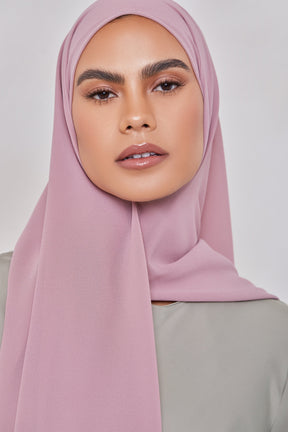 Essential Chiffon Hijab - Dusty Mauve Scarves & Shawls Veiled Collection 