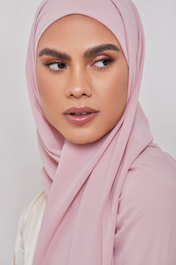 Essential Chiffon Hijab - Dusty Pink Scarves & Shawls Veiled Collection 