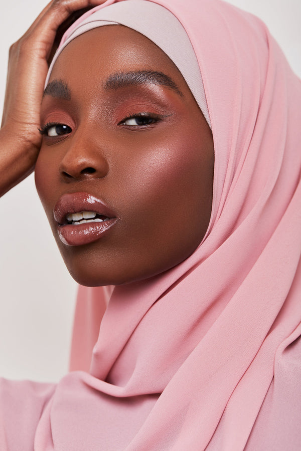 Essential Chiffon Hijab - Dusty Rose Scarves & Shawls Veiled Collection 