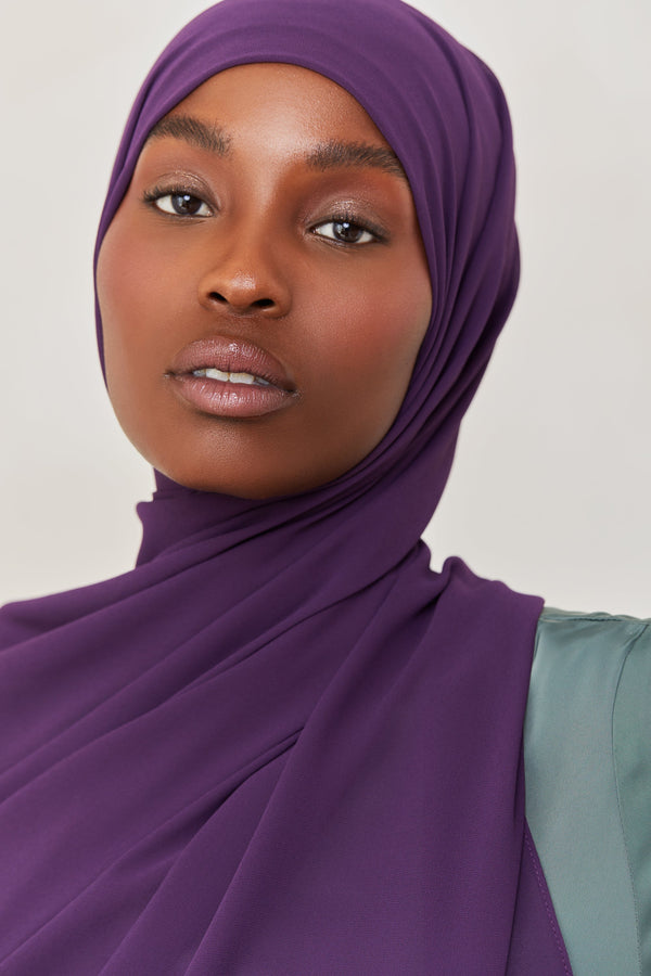 Essential Chiffon Hijab - Eggplant Scarves & Shawls Veiled Collection 