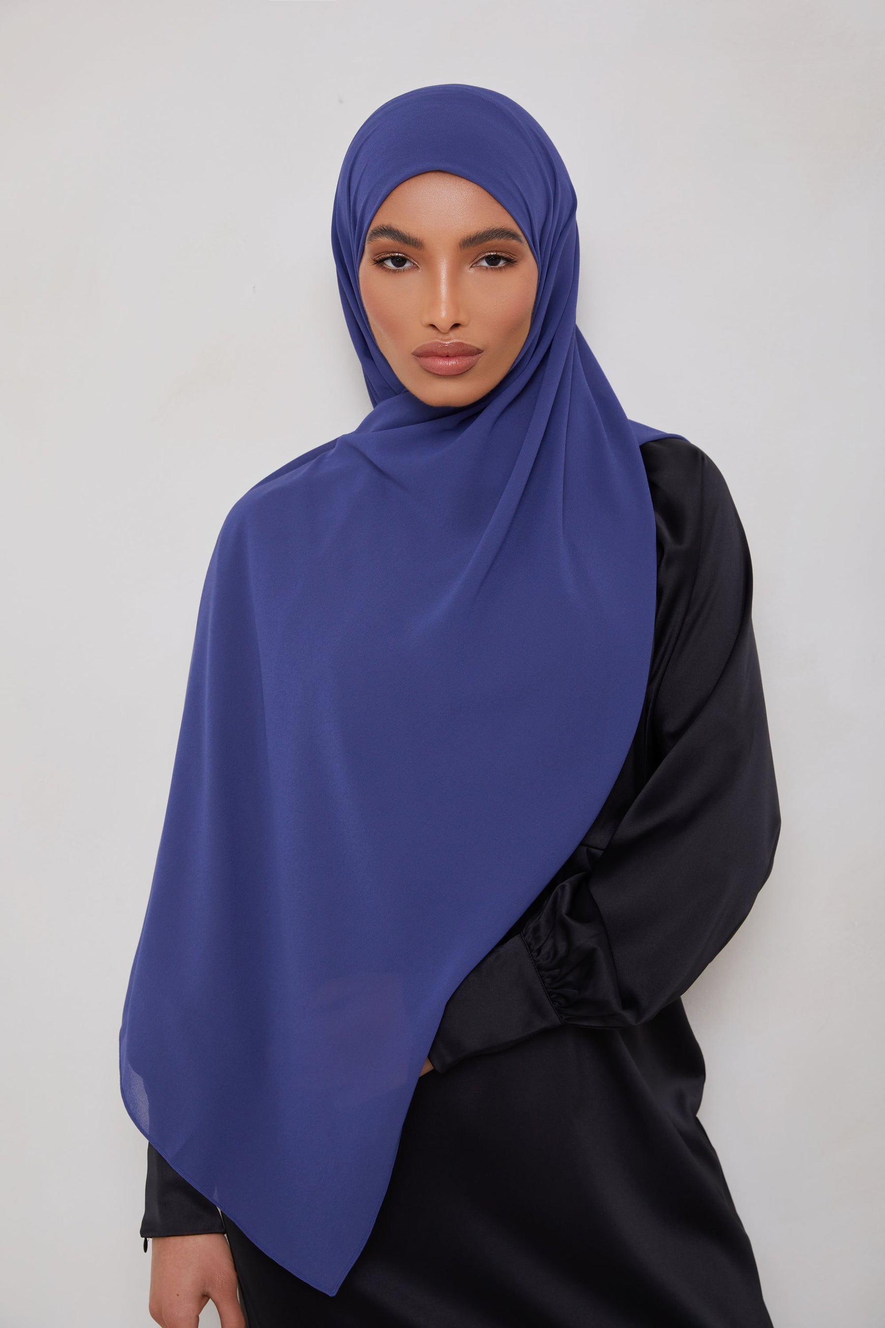 Essential Chiffon Hijab - Indigo Scarves & Shawls Veiled Collection 