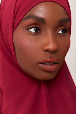 Essential Chiffon Hijab - Maroon Scarves & Shawls Veiled Collection 