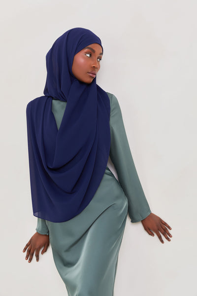 Blue hijab sale outfit