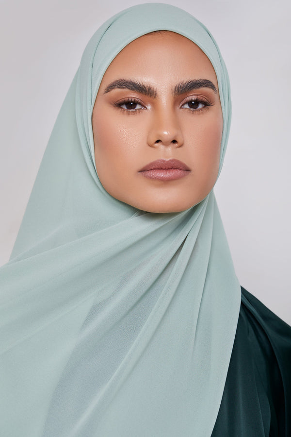 Essential Chiffon Hijab - Mint Tea Scarves & Shawls Veiled Collection 