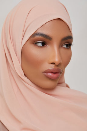Essential Chiffon Hijab - Pink Nude Scarves & Shawls Veiled Collection 