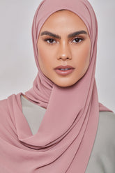 Essential Chiffon Hijab - Rose Nude Scarves & Shawls Veiled Collection 