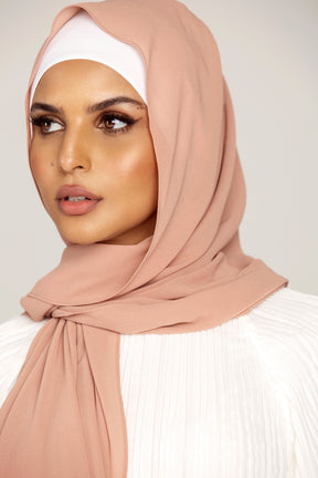 Essential Chiffon Hijab - Rose Taupe Scarves & Shawls Veiled Collection 
