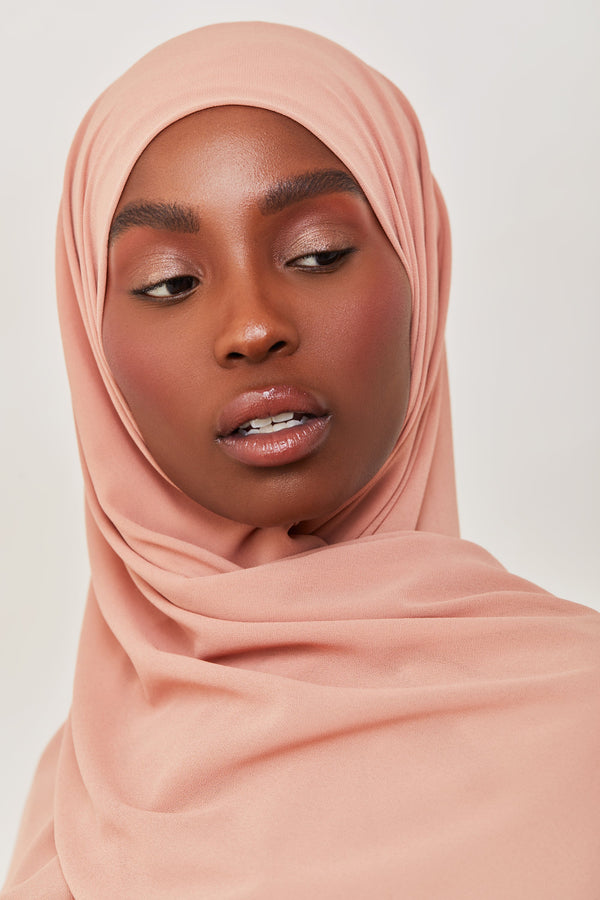 Essential Chiffon Hijab - Rose Taupe Scarves & Shawls Veiled Collection 