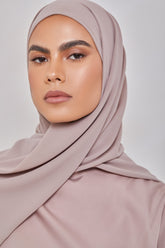 Essential Chiffon Hijab - Taupe Scarves & Shawls Veiled Collection 