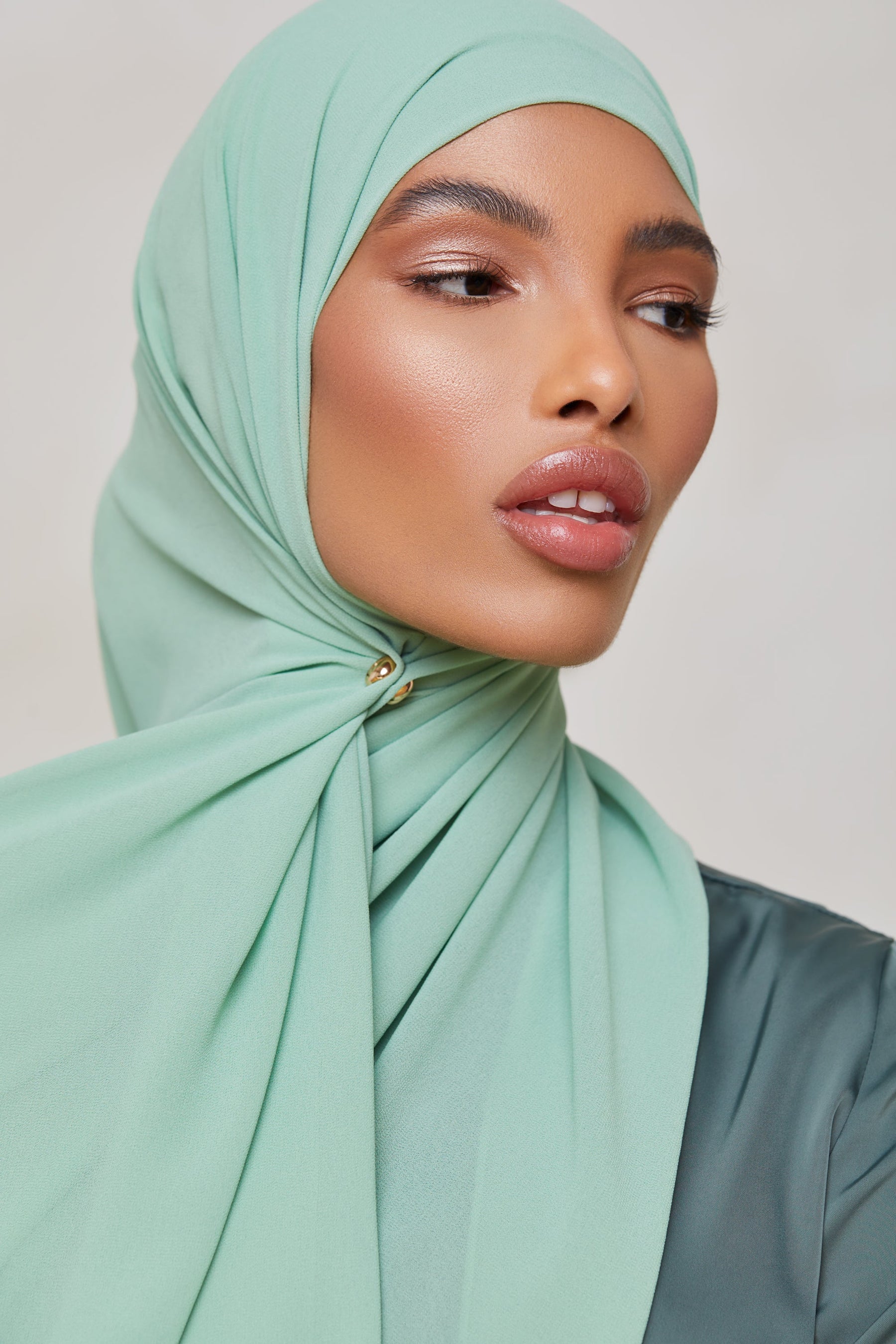 Essential Chiffon Hijab - Tea Green Scarves & Shawls Veiled Collection 