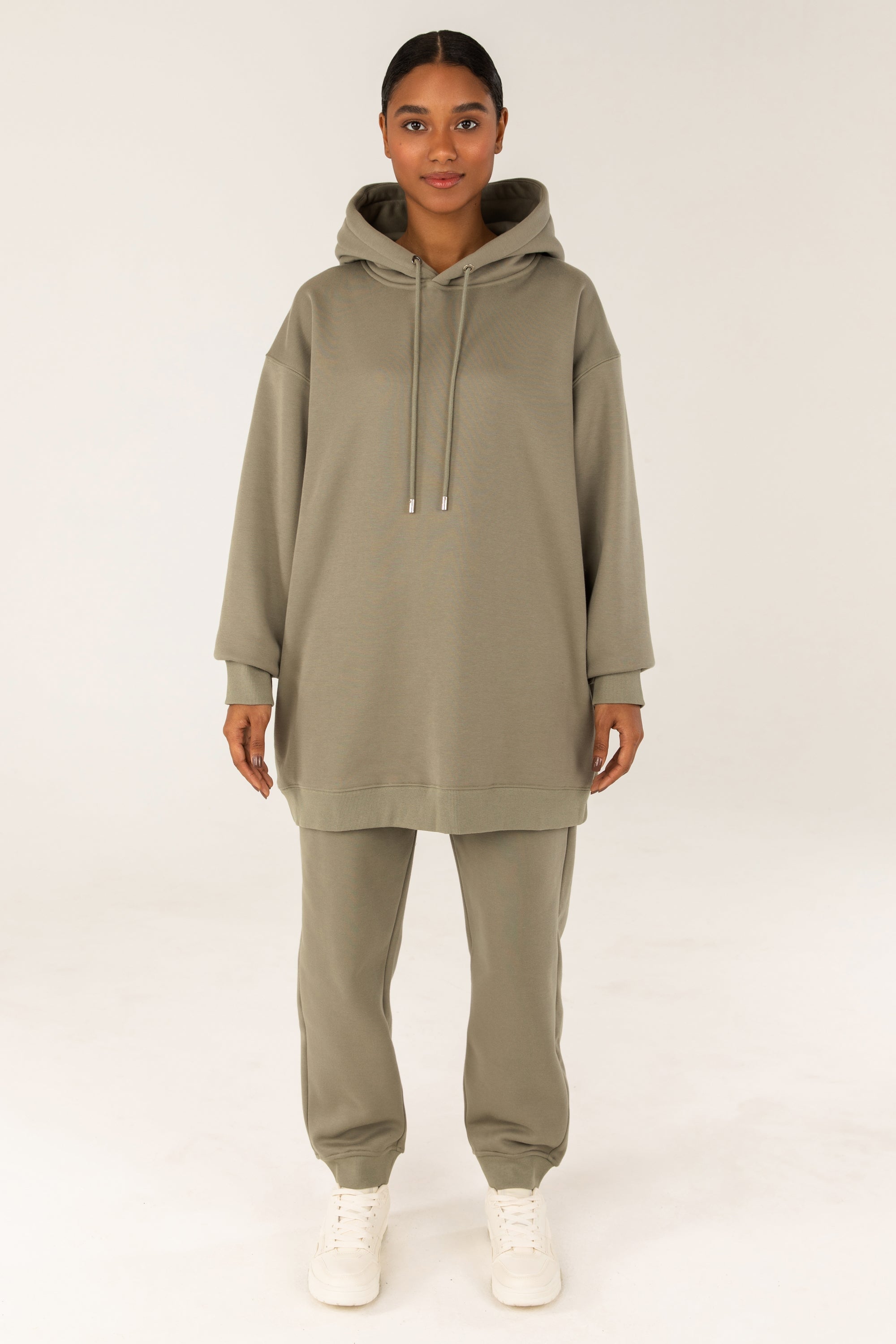 Essential Fleece Oversized Joggers Sage