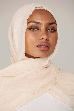 Everyday Crinkle Hijab - Alabaster Veiled Collection 
