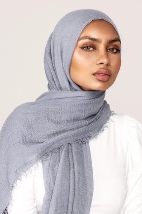 Everyday Crinkle Hijab - Denim Veiled Collection 