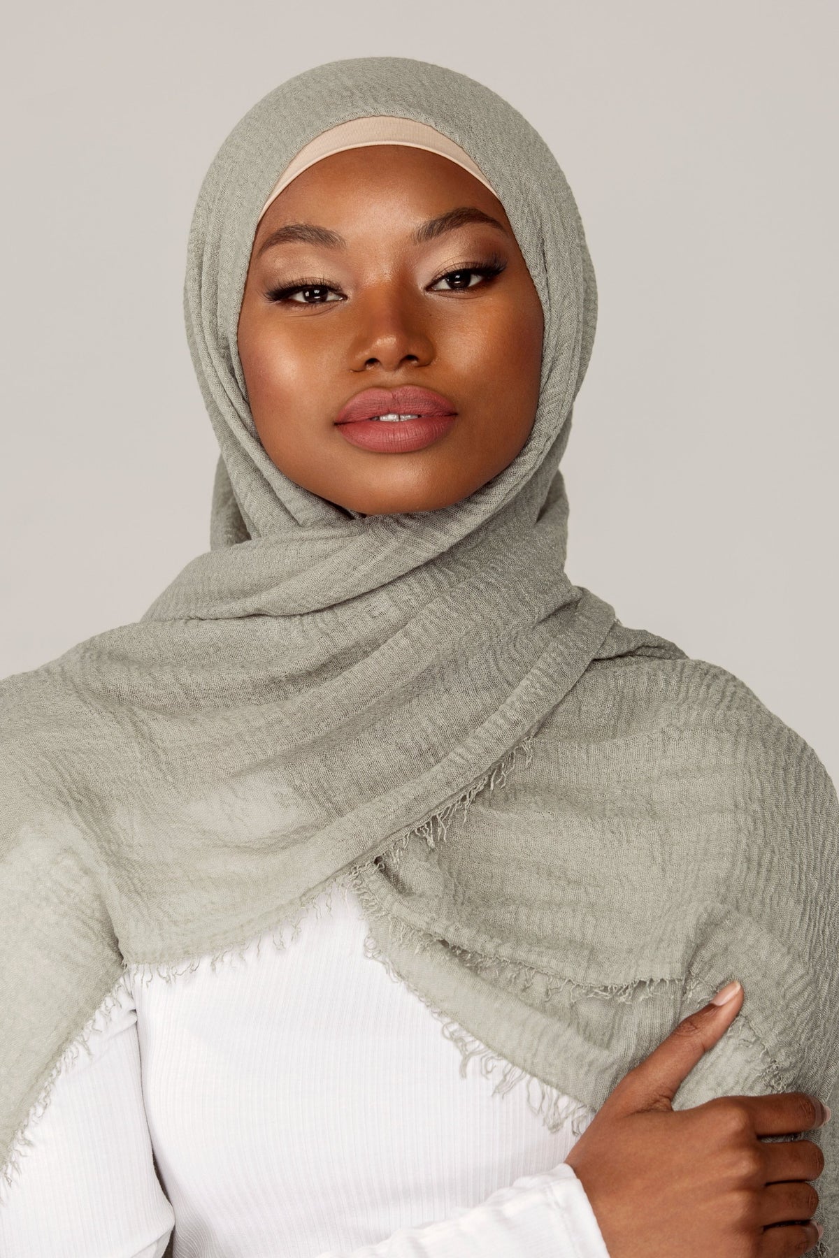 Everyday Crinkle Hijab - Nile Green Veiled Collection 