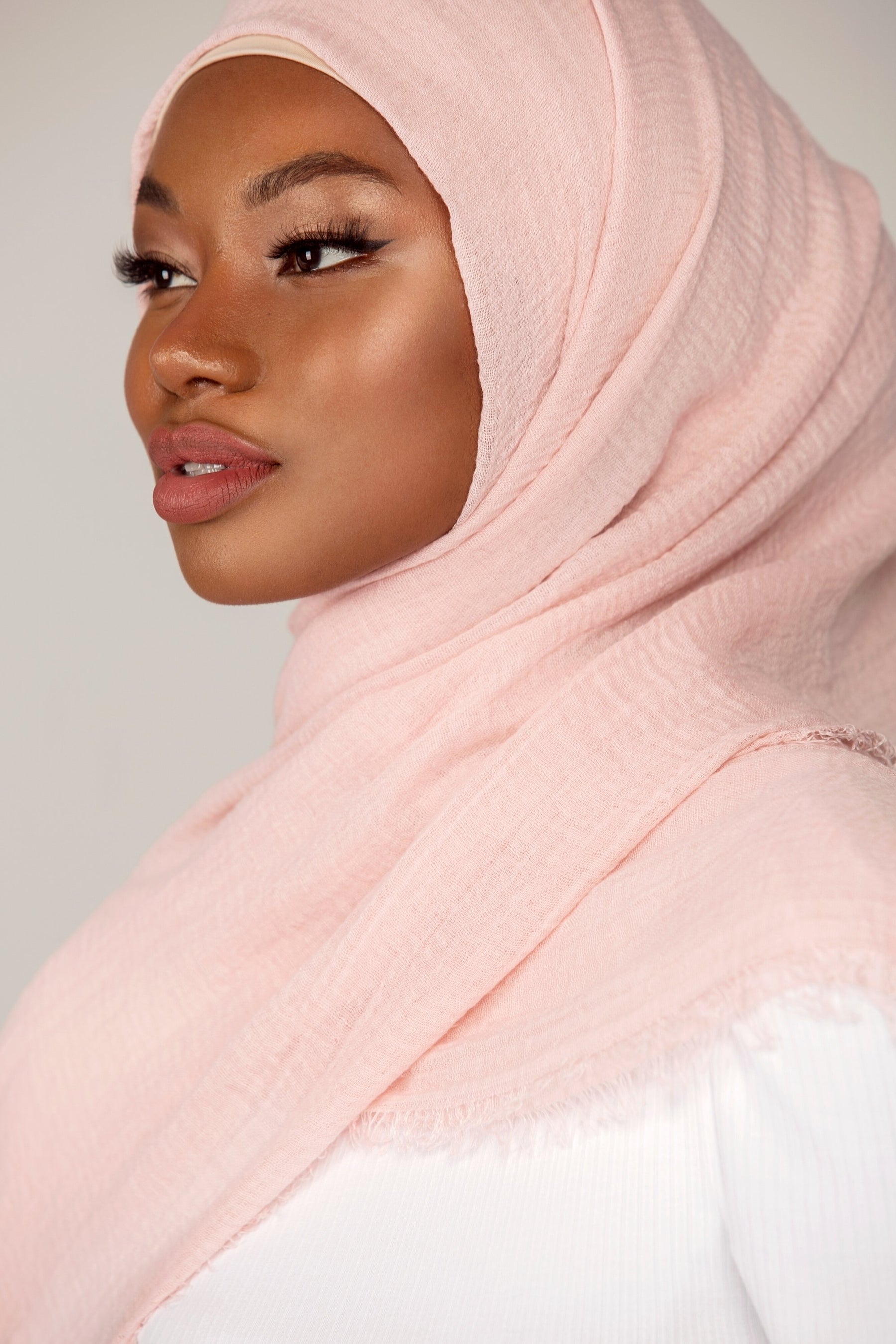Everyday Crinkle Hijab - Pink Quartz Veiled Collection 