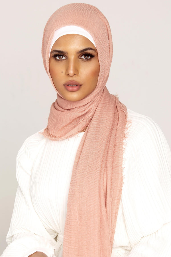 Everyday Crinkle Hijab - Sandalwood Veiled Collection 
