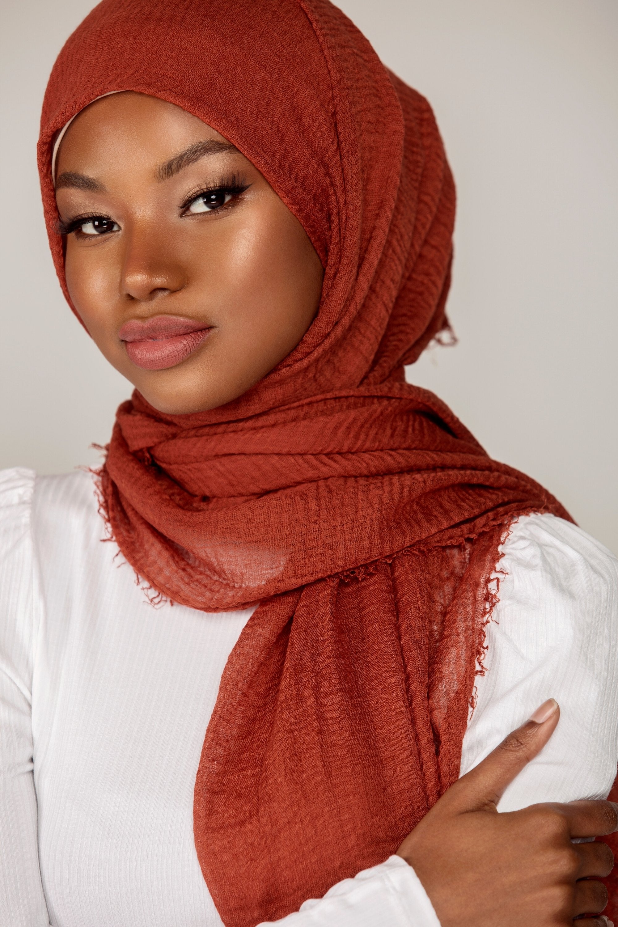 Crinkled hijabs deals