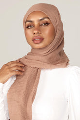 Everyday Crinkle Hijab - Toffee Veiled Collection 