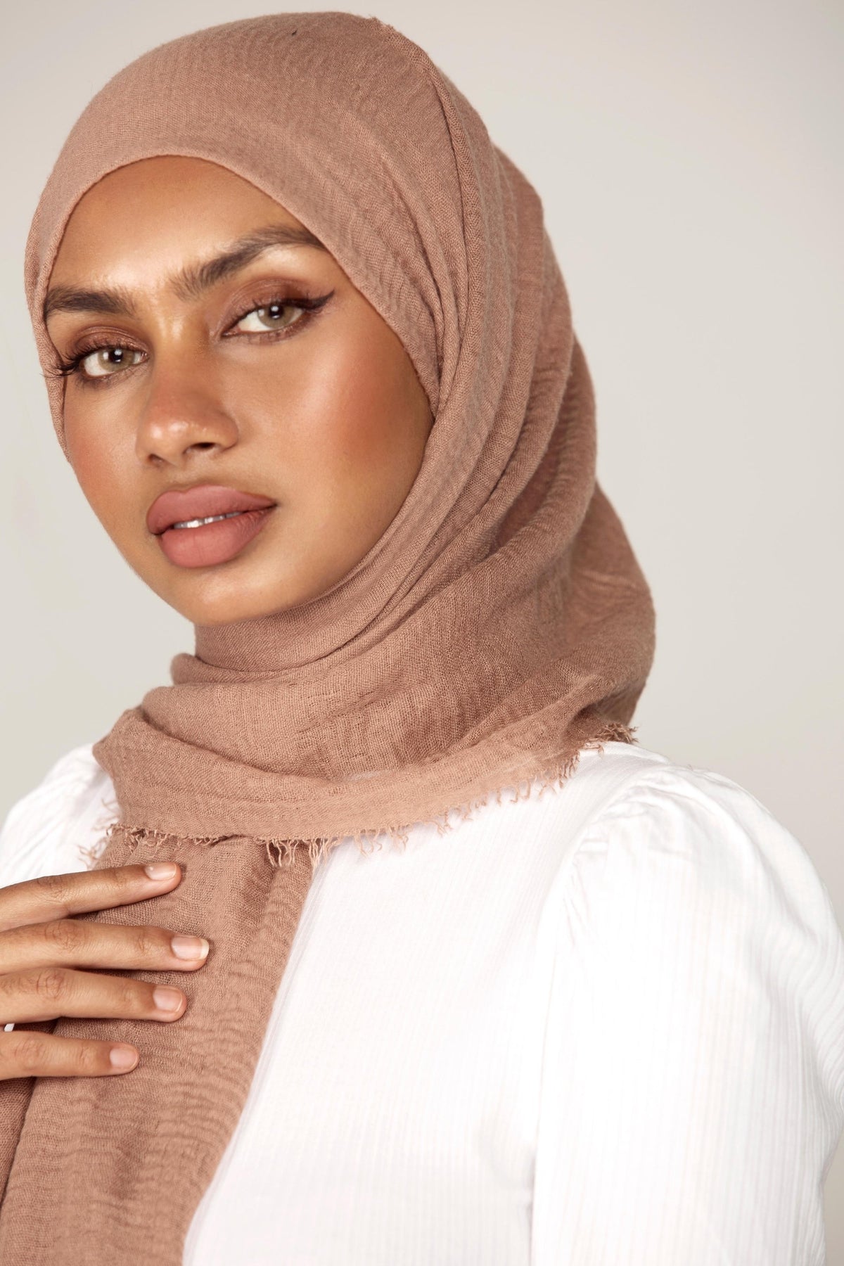 Everyday Crinkle Hijab - Toffee Veiled Collection 