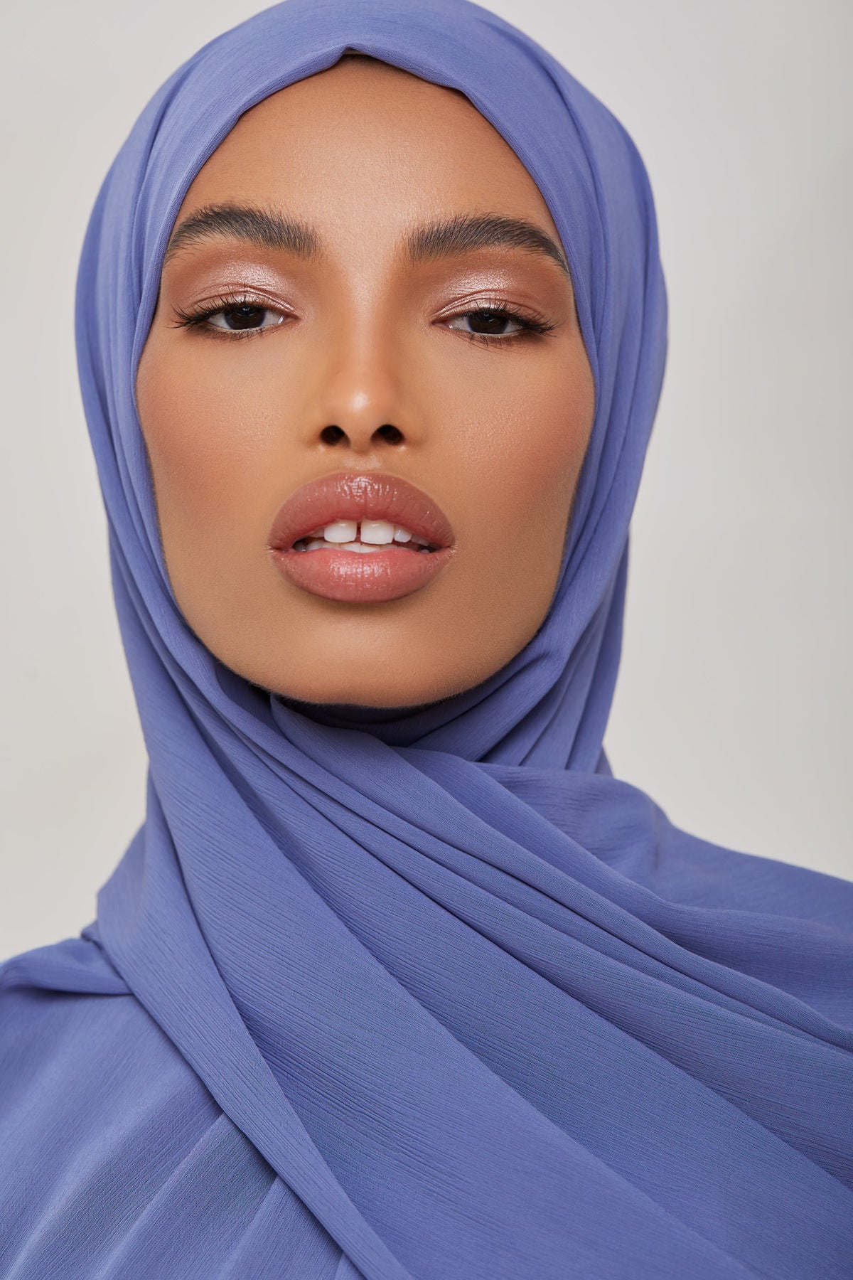 Georgette Crepe Hijab - Blue Lagoon Veiled Collection 