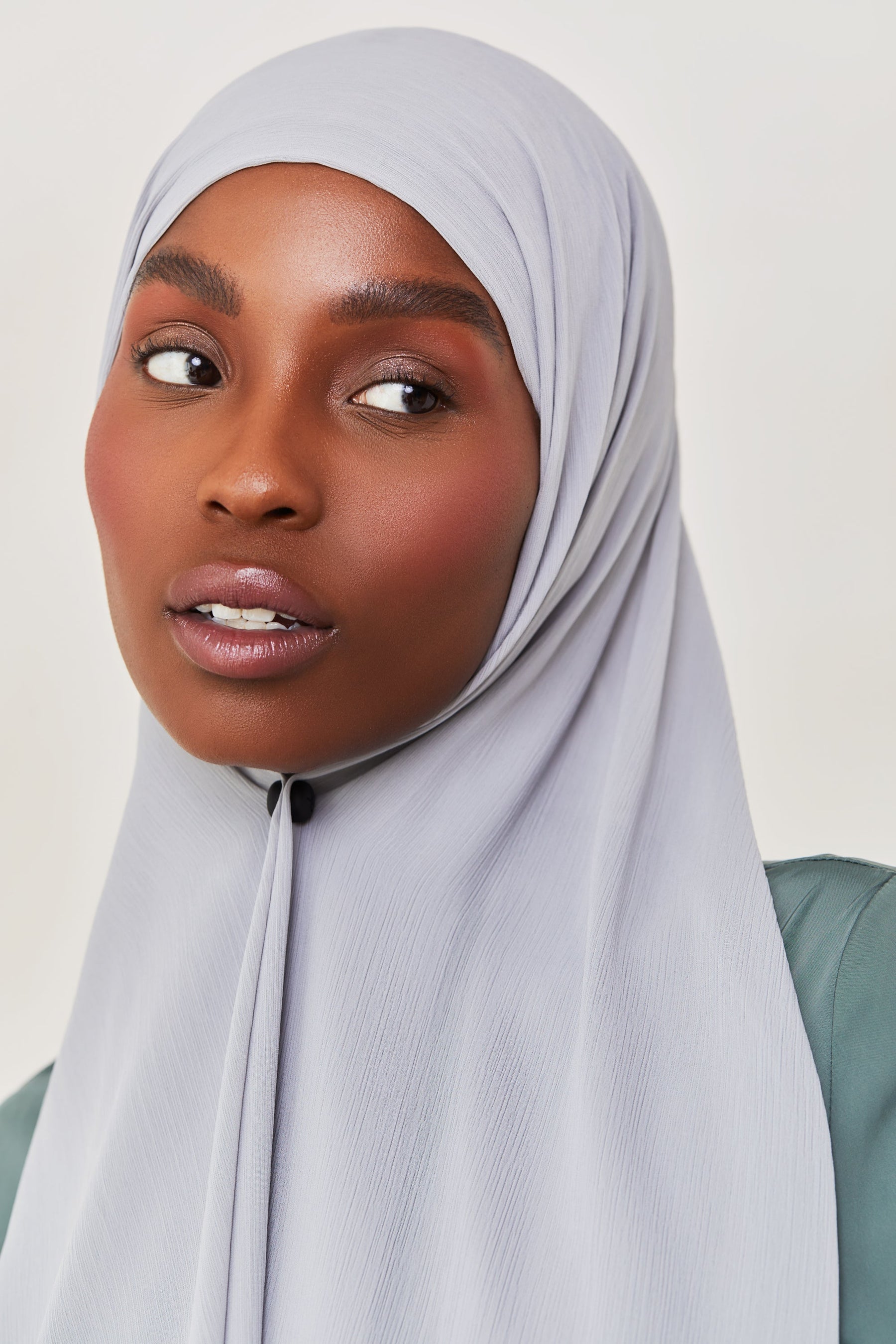Georgette Crepe Hijab - Caviar Veiled Collection 