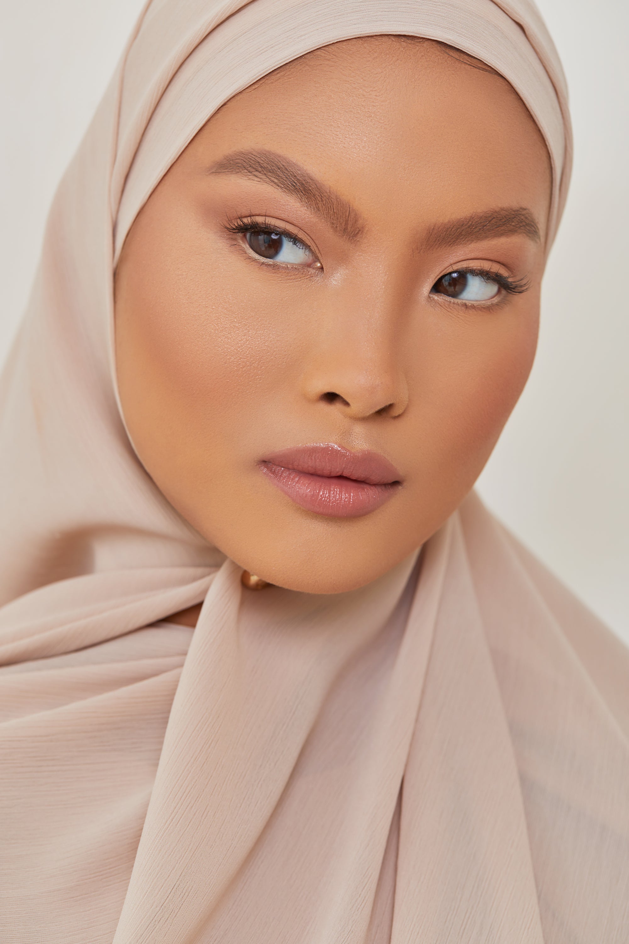 Georgette Crepe Hijab - Chai Veiled Collection 