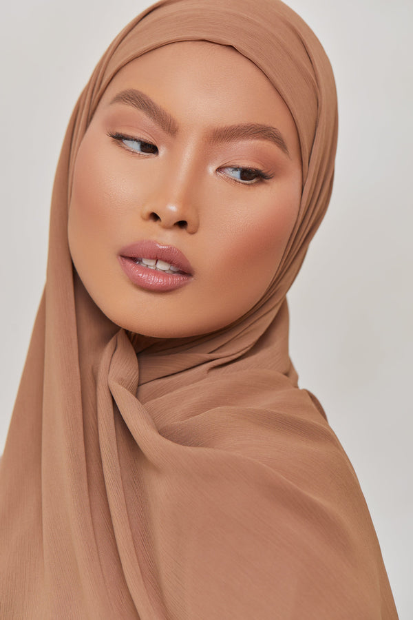 Georgette Crepe Hijab - Cumin Veiled Collection 