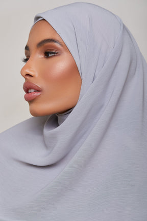 Georgette Crepe Hijab - Earl Grey Veiled Collection 