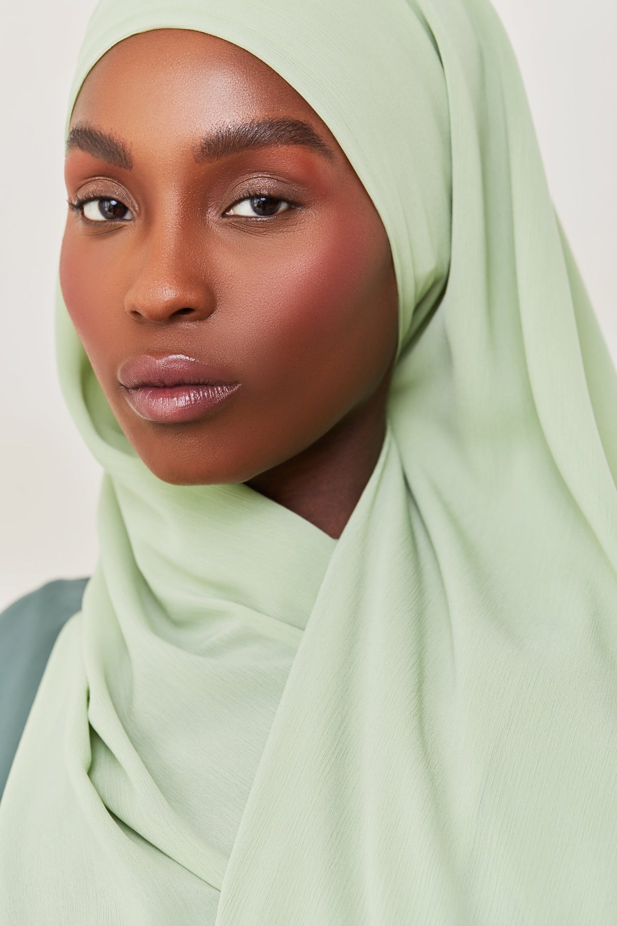 Georgette Crepe Hijab - Matcha Veiled Collection 