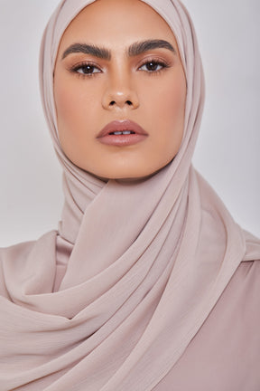 Georgette Crepe Hijab - Rosé Veiled Collection 