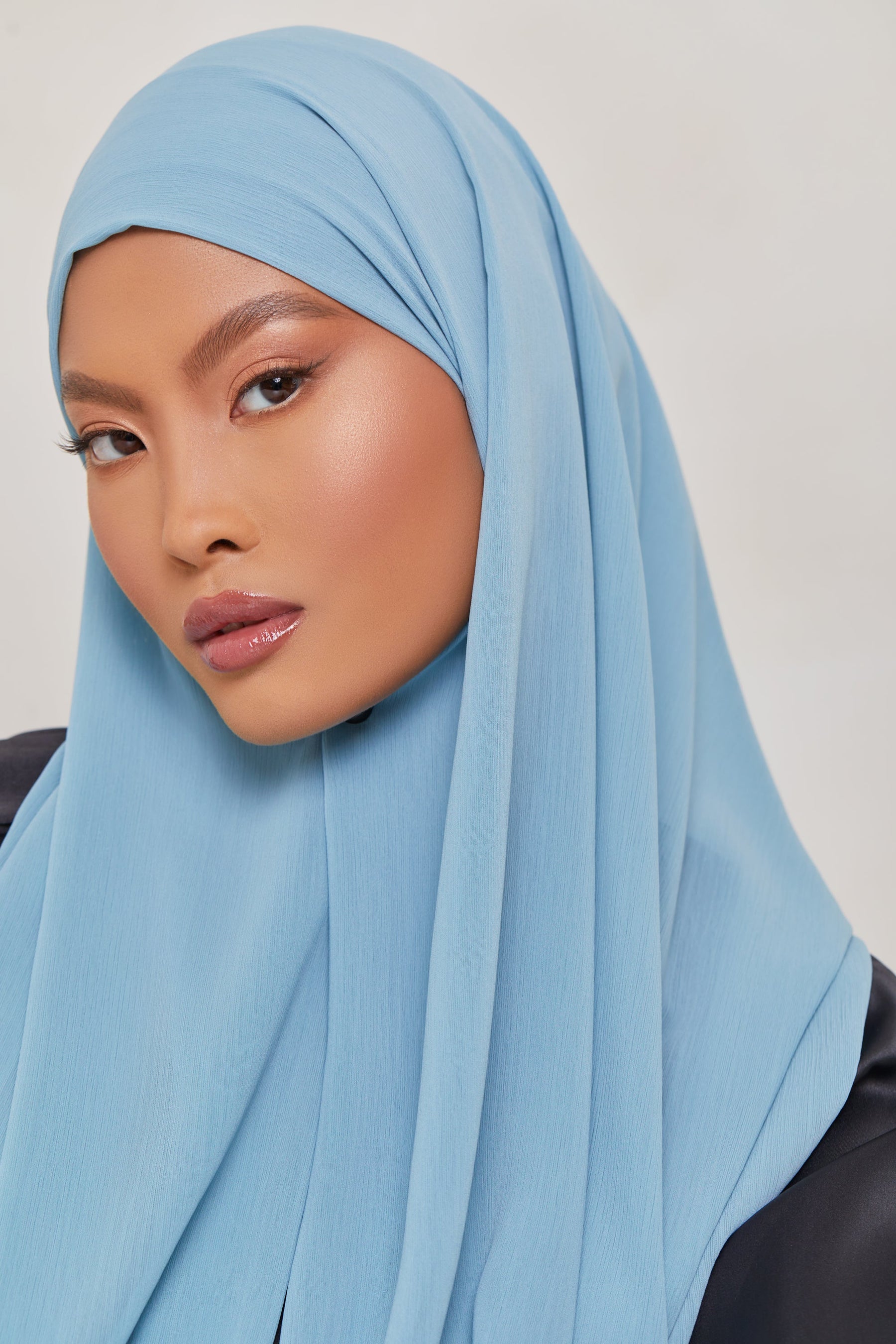 Georgette Crepe Hijab - Sea Breeze Veiled Collection 