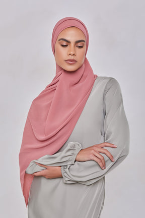 Georgette Crepe Hijab - Tamarind Veiled Collection 