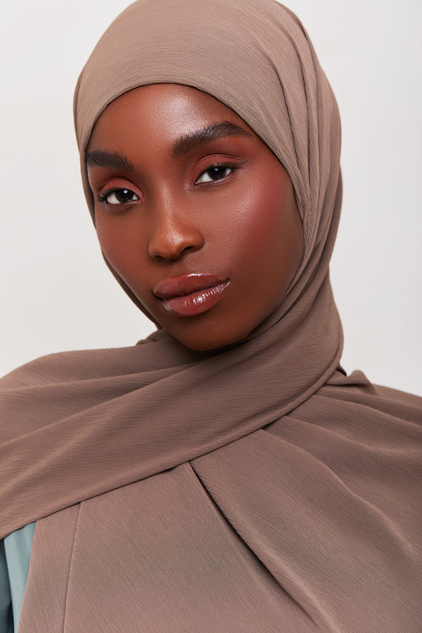 Georgette Crepe Hijab - Truffle Veiled Collection 