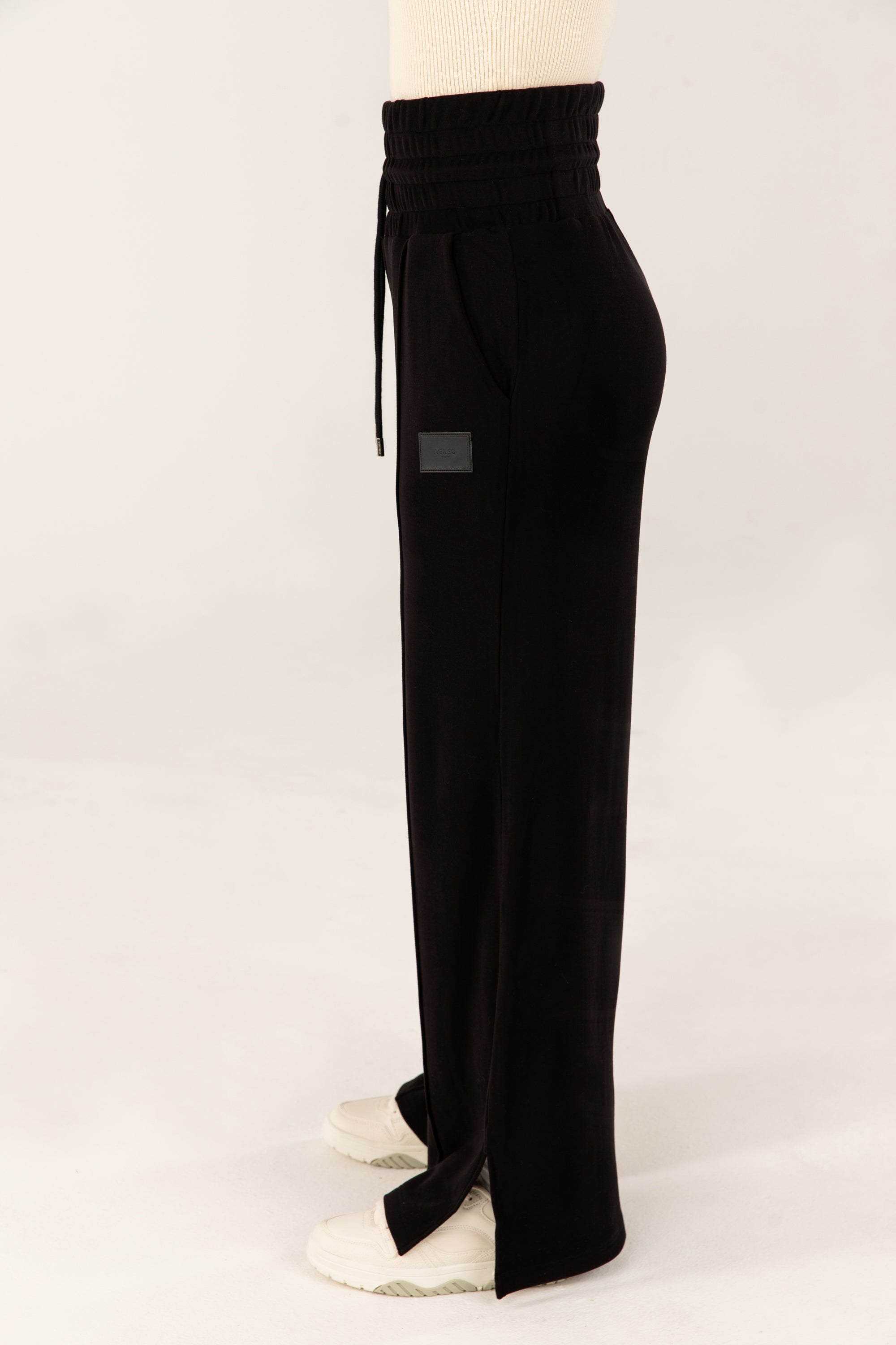 High Rise Lounge Pants Black