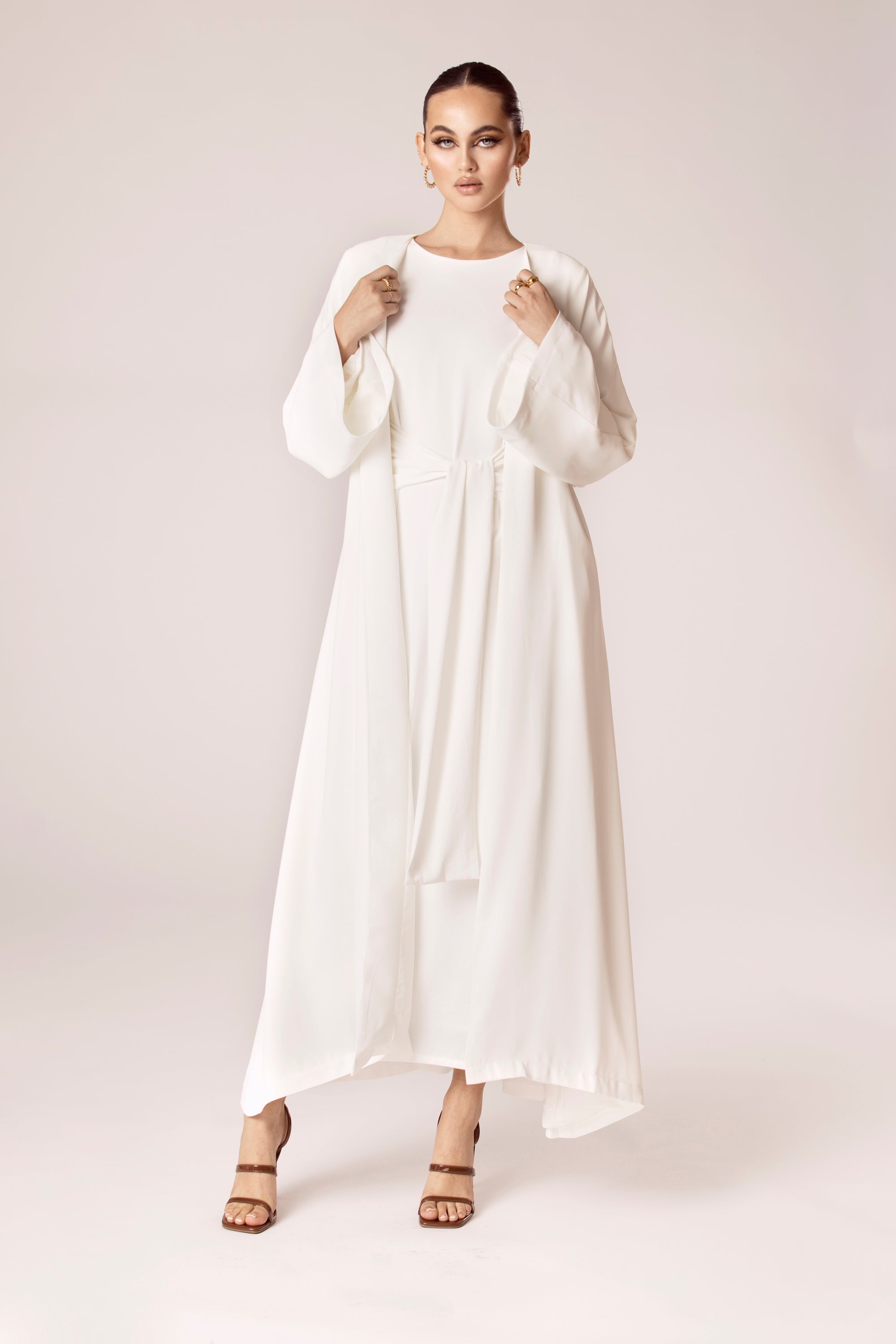 White abaya clearance dress