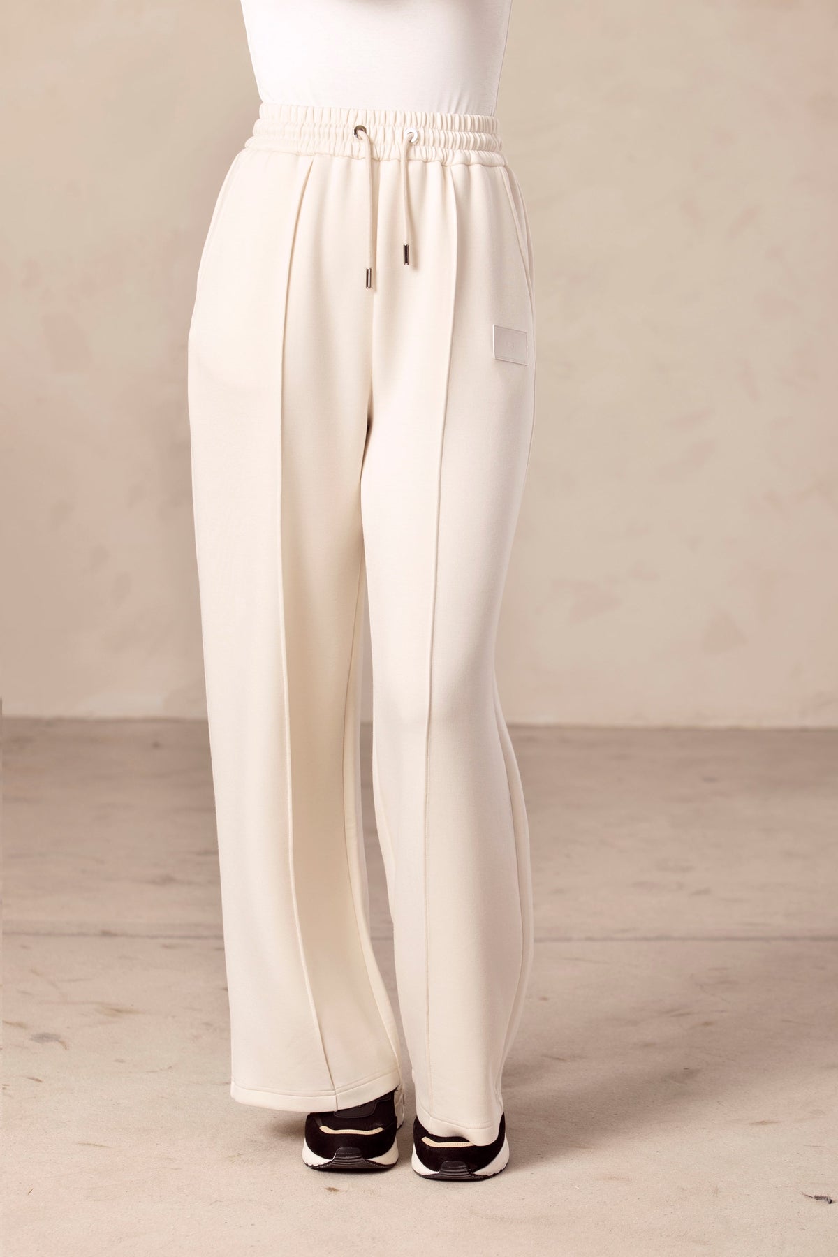 Ivory Wide Leg Lounge Pants Veiled Collection 