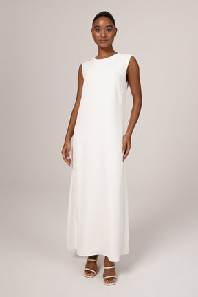 Jamila Sleeveless Maxi Dress - White Veiled Collection 