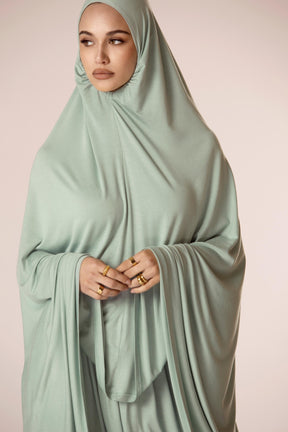 Jersey Prayer Two Piece Set - Sage Green Veiled Collection 
