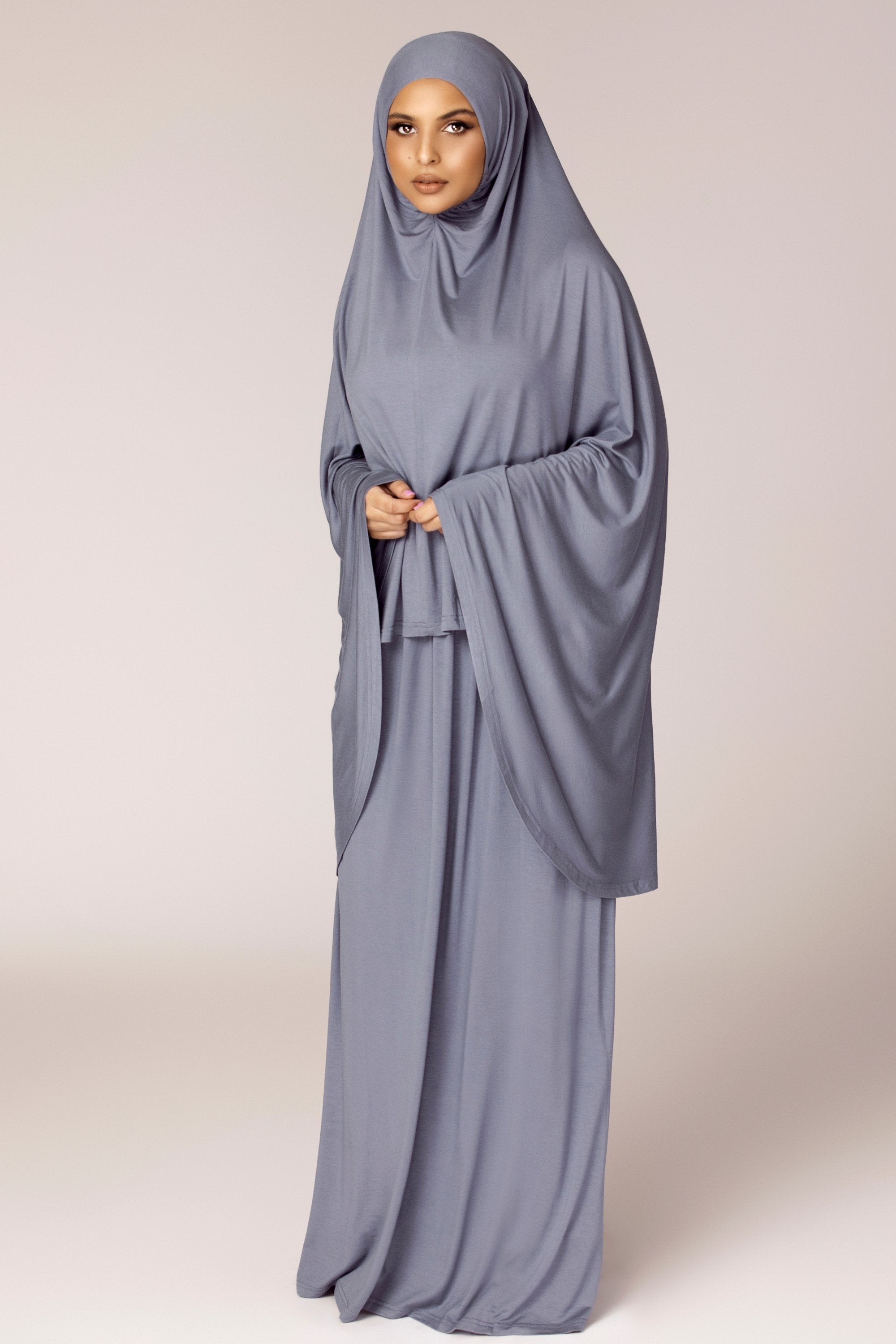 Jersey Prayer Two Piece Set - Slate Veiled Collection 
