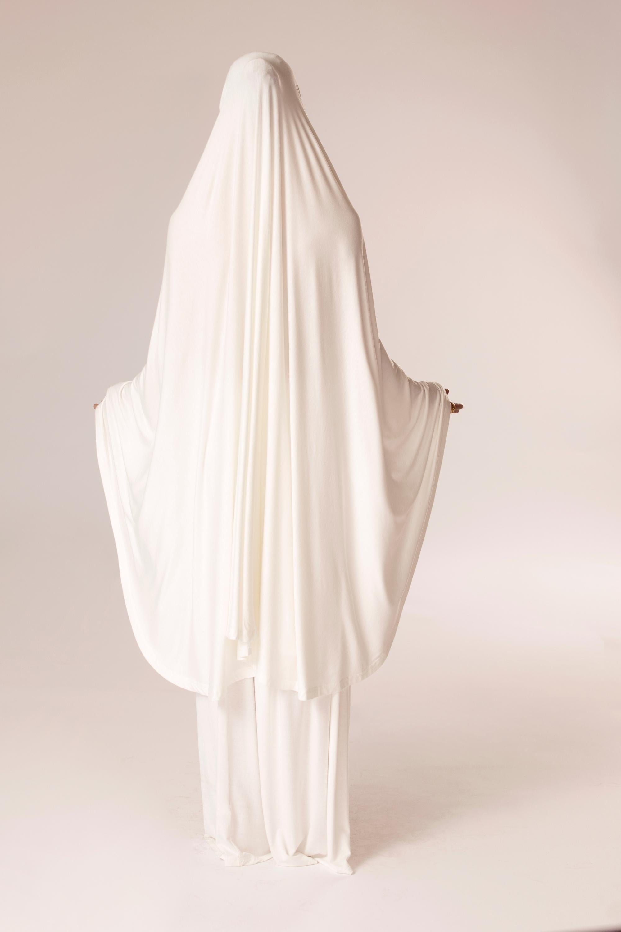 Jersey Prayer Two Piece Set - White Veiled Collection 