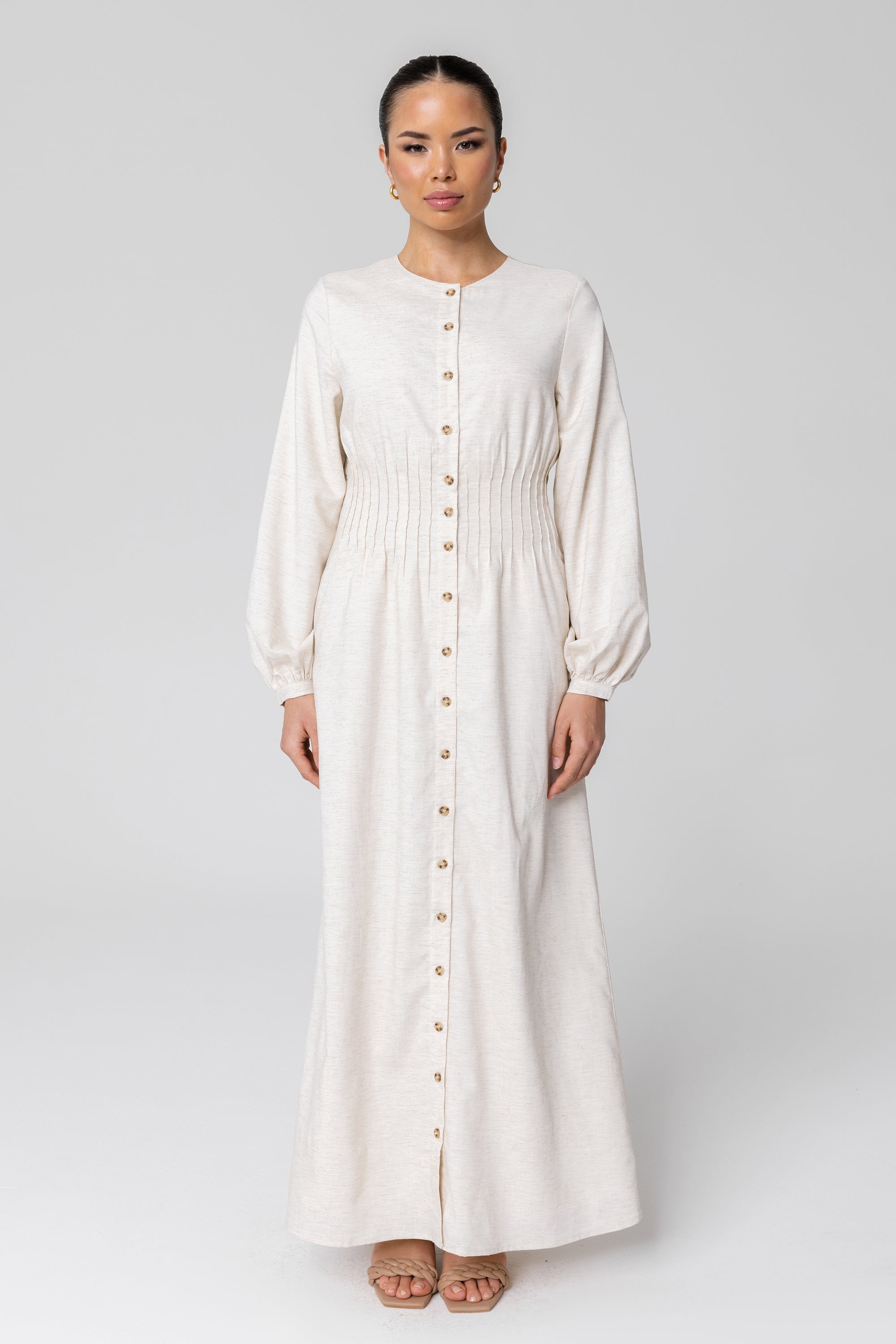 Button down maxi dress hotsell long sleeve